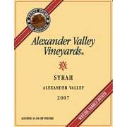 Alexander Valley Vineyards Syrah 2007 