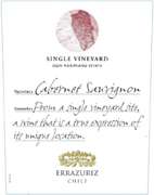 Errazuriz Single Vineyard Cabernet Sauvignon 2007 