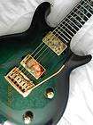   USA Master Green Flamed Maple Electric Guitar/case, L.E.Ds Trem
