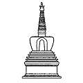 The stupa is a symbolic grave monument where relics or the ashes of a 