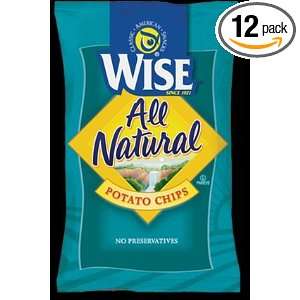 Wise Potato Chips 7 Oz Bags 12 Pack Case Grocery & Gourmet Food