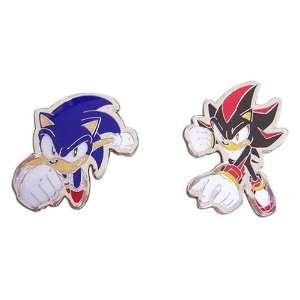  Sonic X Pins   Sonice and Shadow (Set of 2) Toys & Games