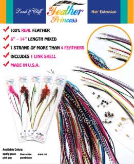 REAL FEATHER EXTENSION by Lord & Cliff (Color Choice)  
