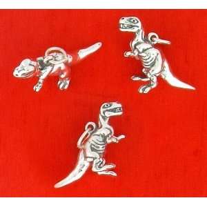   Charm, T Rex Dinosaur, 1 inch tail tip to nose, 3.9 grams Jewelry