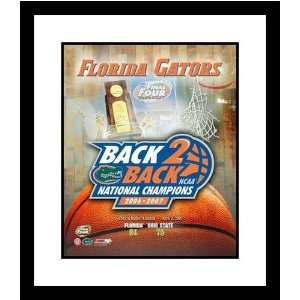  2006 and 2007 Florida Gators Back 2 Back NCAA Framed 