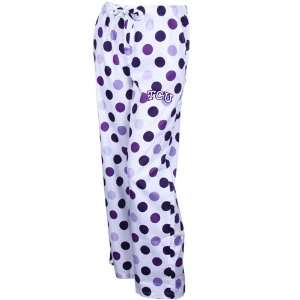 com Texas Christian Horned Frogs (TCU) Ladies White Soiree Polka Dot 