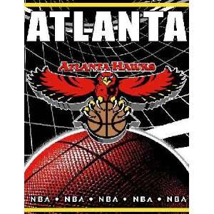  Atlanta Hawks Game Time Woven Jacquard Throw Sports 