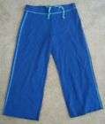   royal blue cropped leisure pants medium m $ 4 99 50 % off $ 9 99 time