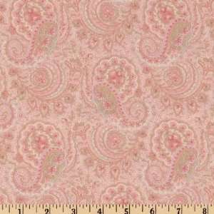  44 Wide Gossamer Petals Paisley Pink Fabric By The Yard 
