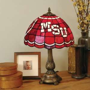 Mississippi State University Stained Glass Mission Style Lamp