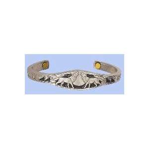  Biomagnetic Bangle Bracelet, Howling Wolves Jewelry