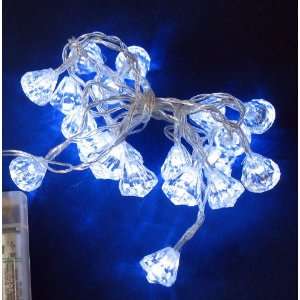  Diamond LED Decorative Lights   String of 20 Lights Patio 