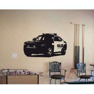 Wall MURAL Vinyl Sticker Car DODGE CHARGER POLICE 015  