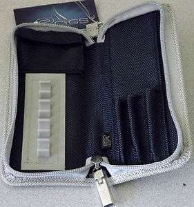   Tone Silver Navy Soft V2 Electronic Vapor E Cigarette Zipper Case Only