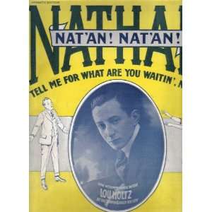   you are waitin Natan (Oversized Sheet Music) James Kendis Books