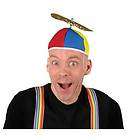 Multi Color Propeller Beanie Dork Clown Nerd Hat