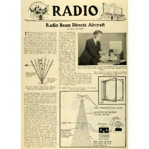  1927 Article Science Invention Radio Beam Directs Aircraft 