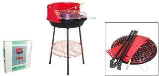 Camping Picnic Round Charcoal Barbecue BBQ Grill  