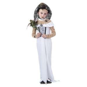  Zombie Bride Childs Halloween Fancy Dress Costume L 146cms 