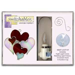     SW053K   Hearts   Stained Glass Night Light Kit 