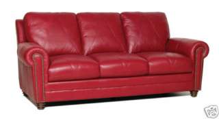 New Leather Furniture Red Sofa Set   