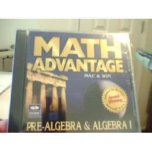  Math Advantage Pre Algebra & Algebra I 1998 Software