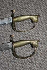 Fine Indian Old Antique Talwar Swords Shamshir Brass  