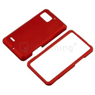   Red+Blue+Pink Hard Case+Privacy Guard For Motorola Droid Bionic XT875