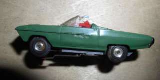 HERE IS A VINTAGE HO SCALE 1963 T BIRD ROADSTER WITH DRIVER. UNKNOWN 