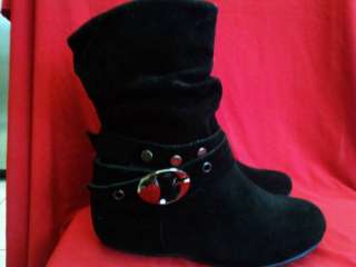 BOOTS SHOES YOUTH KIDS GIRLS SIZE 9,11 BLACK  