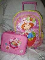   Shortcake Rolling Backpack+lunch box School bag set Original new