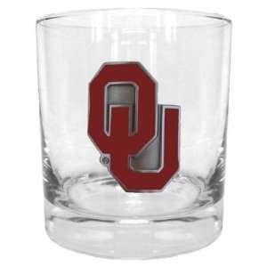  Oklahoma Sooners Rocks Glass   NCAA College Athletics 