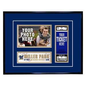Milwaukee Brewers My First Game Ticket Frame  Sports 