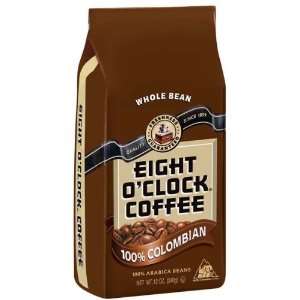 Eight O Clock, Colum Bean Coffee 100%, 12 Ounce (12 Pack)  