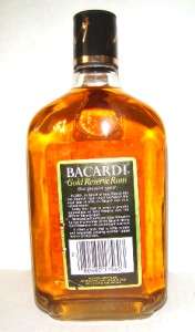 Discontinued BACARDI Rum Gold Reserve 375ml OLD & RARE  