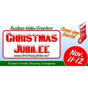  3x6 Vinyl Banner   Christmas Jubilee 