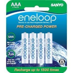  Sanyo 1500 eneloop 4 Pack AAA Ni MH Electronics