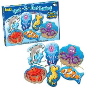  Lauri Toys Dot 2 Dot Lacing Ocean Animals Toys & Games