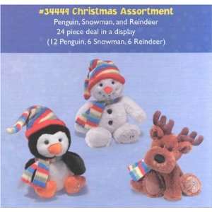 Shining Stars Christmas Assortment   24 pets Penguin, Snowman 
