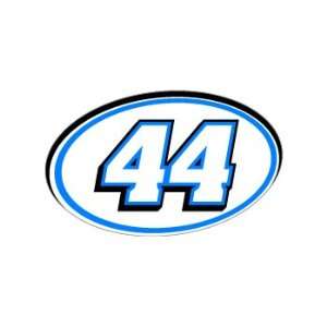  44 Number Jersey Nascar Racing   Blue   Window Bumper 
