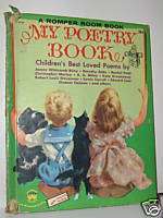 MY POETRY BOOK 1954 ROMPER ROOM ILL. FLORA SMITH L@@K  