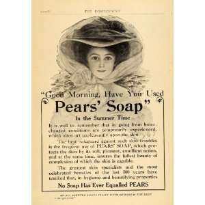  1909 Ad Pears Soap Otto Rose Scented Complexion Beauty 