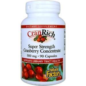  Natural Factors CranRich Cranberry Concentrate 500 mg Caps 