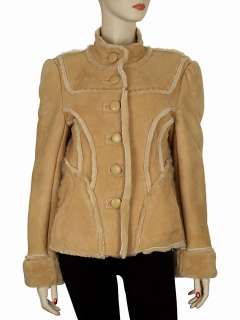 1195 EMILIE Womens Genuine Leather Shearling Jacket XL  