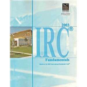  2003 IRC Fundamentals Books