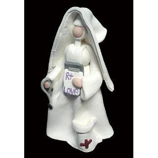 Set of 4 Claydough Catholic Nun Nurse Figurines Thank You Gifts #46383