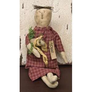   Primitive Country Rustic Stuffed Mouse, Sweet Annie