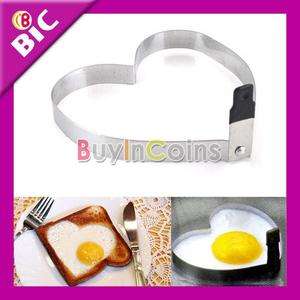 Cute Kitchen Heart Love Shaped Cook Fried Egg Mold Pancake Stainless 