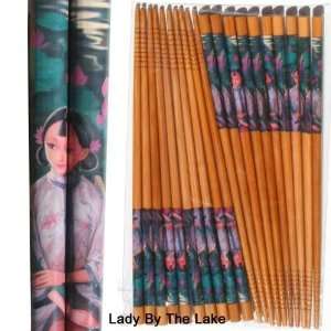  10 Pair Chinese Beauty Wooden Chopstick Sets   Lady by the 