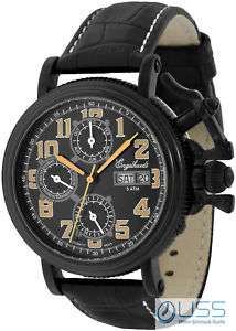 Engelhardt automatik calendar watch, black watch, NIB watch from 